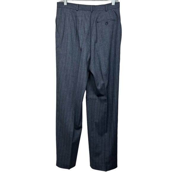 Jones New York Gray Wool Blend Herringbone Trousers Pants, Stretch, Size 6 - Picture 4 of 5